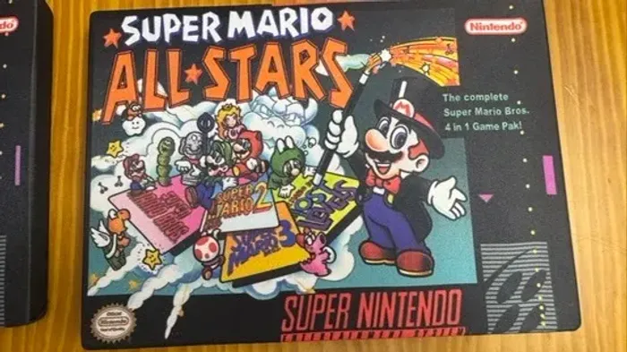 Coleção 16-bit na parede: Super Mario All-Stars decorativo 21x15