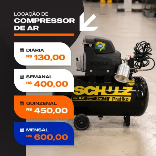 Aluguel de Compressor de Ar 50L