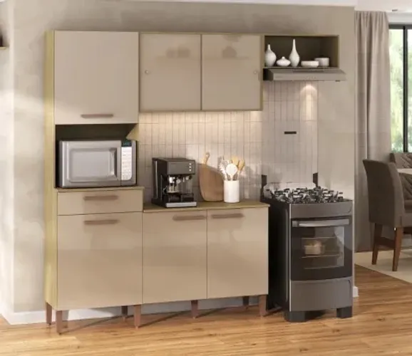 Armário de cozinha completo com balcão - Entrega e montagem grátis