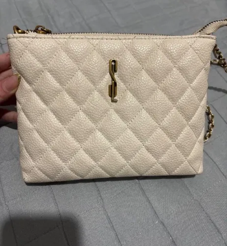 Bolsa Matelassê Santa Lolla Branca