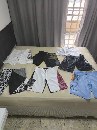 Lote com 7 bermudas 2 atol das rocas e 5 sete mares 