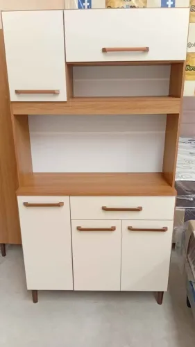 Renove Sua Cozinha com o Armário Iguape 5 Portas e 1 Gaveta por Tempo Limitado