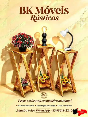 Móveis Rústicos - Estilo & Elegância para sua Casa neste Final de Ano!!