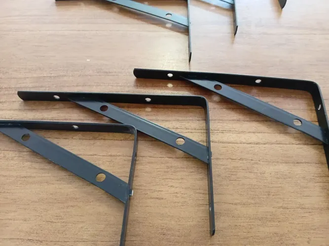 9 mãos francesas preto fosco 15cm