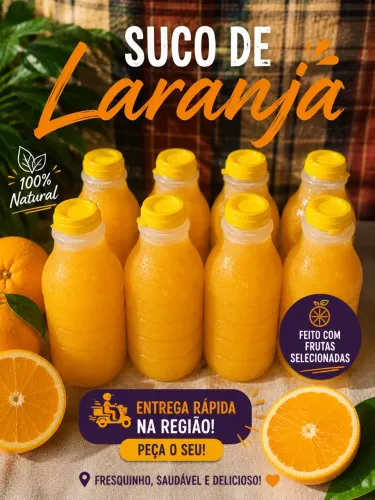 Suco Natural de laranja 500 ML