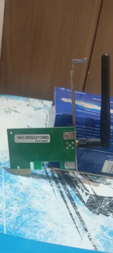 Placa Wi-Fi PCIe Wireless com Antena para PC