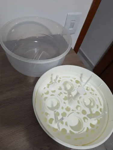 Esterilizador de Mamadeiras a Vapor em micro-ondas