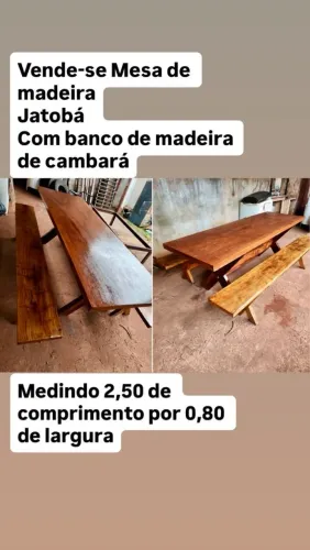 Vendo mesa de madeira ? rústica 