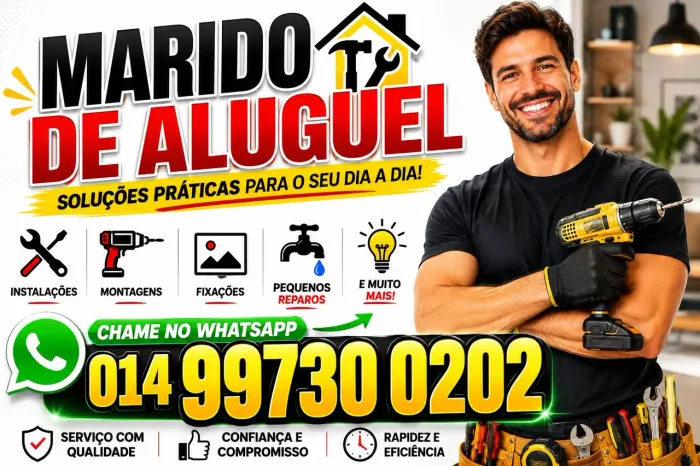 Marido de aluguel prestador de serviços gerais 