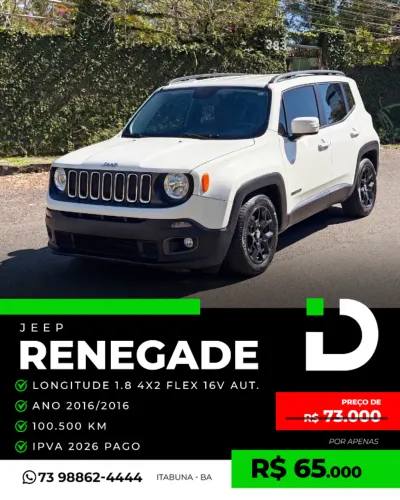 Jeep Renegade Longitude 1.8 4X2 Flex 16V Aut. 2016