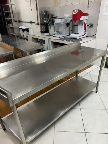 Bancada de aço inox para cozinha industrial