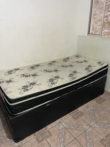 Cama Box Solteiro com Baú