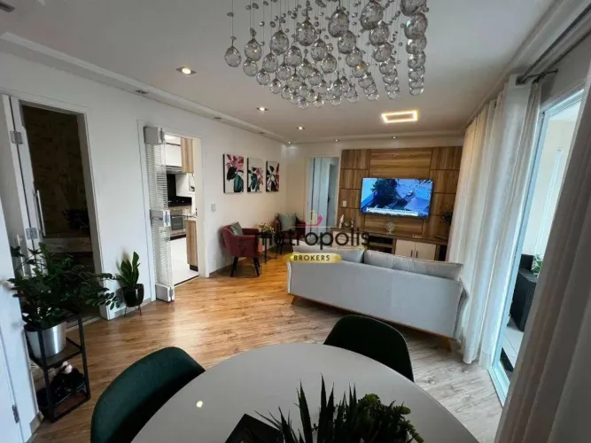 Apartamento belíssimo porteira fechada com 3 dormitórios à venda, 102 m² por R$ 1.440.000