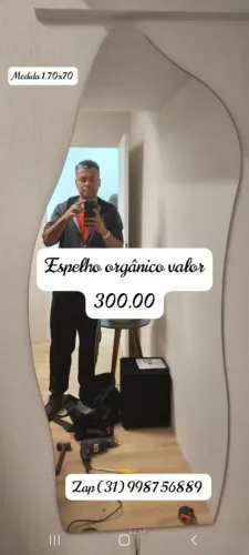 Espelho orgânico novo tamanho 1.60x70