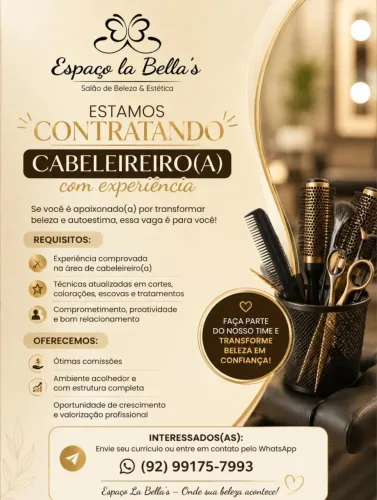 ? Estamos Contratando! Venha Fazer Parte do Nosso Time!