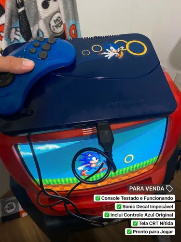Aceito proposta entrega GRATS  Master System Evolution Tectoy + 132 Jogos Na Memória R$299