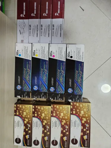 Lote de toner de impressora vazio