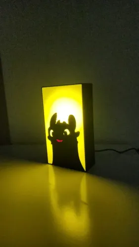 Lightbox Banguela LED 3D - Decoração Criativa - Impressão 3D