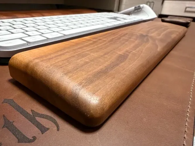 Suporte Palm Rest Teclado Mecânico Madeira