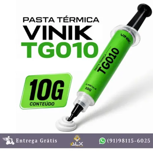 Pasta Termica Branca Vinik 10g Seringa- Tg010 *ENTREGA GRÁTIS*