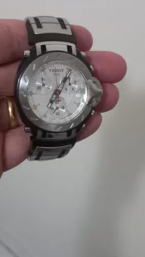 RELÓGIO (TISSOT) *T-RACE* - MOSTRADOR PRATA - #PULSEIRA INOX#