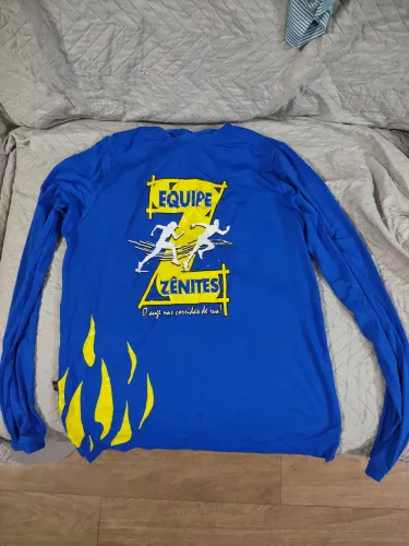 Camisa nova de manga longa com proteção UV, tamanho M, Equipe Zênites