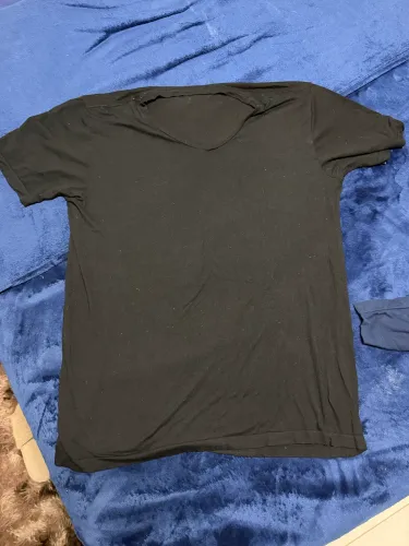 camisa preta lupo GG gola V