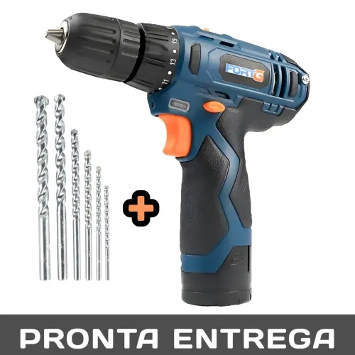 PARAFUSADEIRA FORT G 12V + KIT DE BROCAS