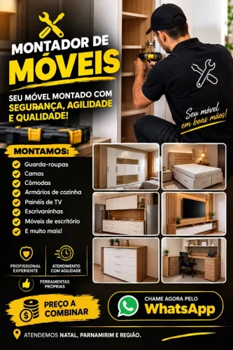 MONTADOR DE MÓVEIS NA SUA REGIÃO!