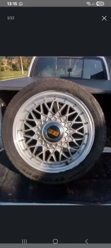 Rodas bbs 15 4x100 4x108 pneus 195/45 serve gol parati saveiro chevette monza vw ford gm f