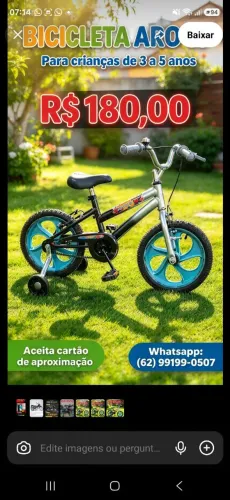 Bicicleta aro 16 desapego 150 reais p.hj