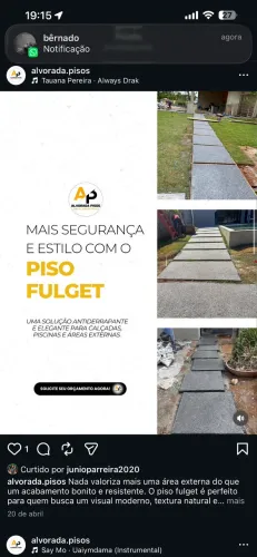 Piso de granitina e fulget