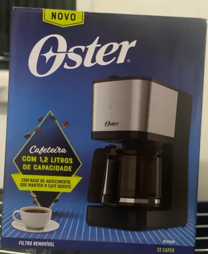 Cafeteira Oster Inox 1,2L 750W OCAF600 - Nova e Lacrada