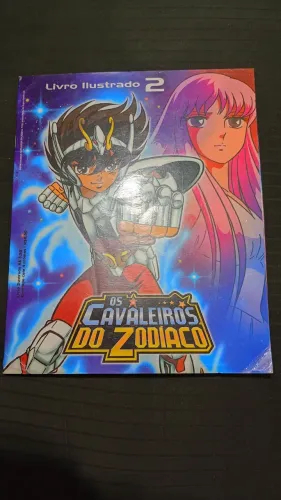 Livro ilustrado 2 álbum Cavaleiros do zodíaco Navarrete Completo! Raríssimo