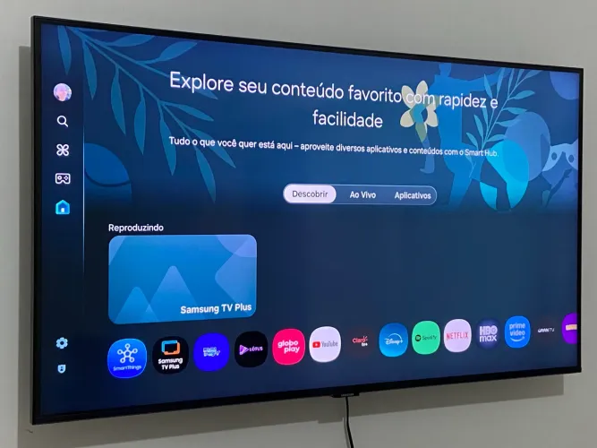 Smart TV Samsung 43? 4K UHD CU7700 - Impecável