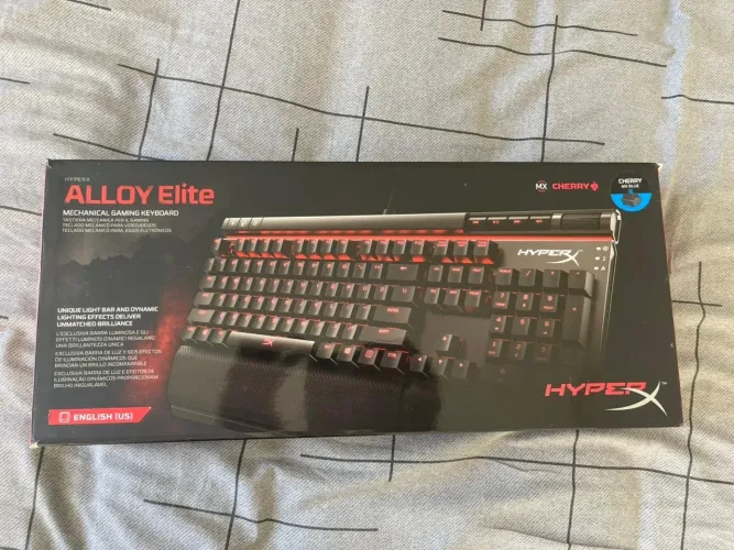 Teclado Mecânico Gamer HyperX Alloy Elite RGB(vermelho) Cherry MX Blue