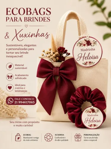 Mini Ecobags e Xuxinhas para Brindes!