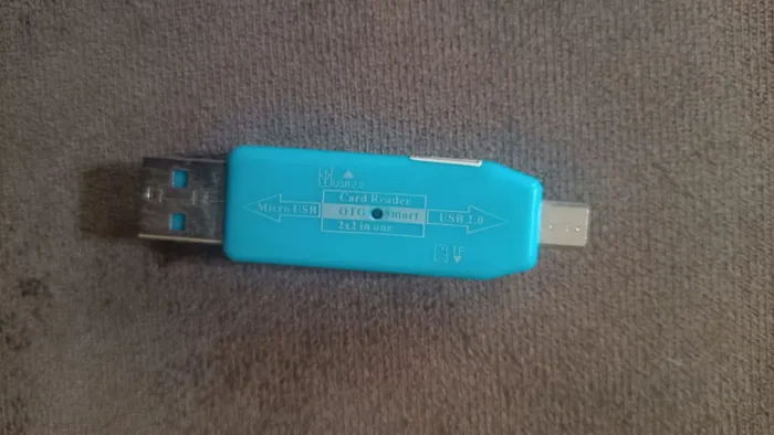 Adaptador Leitor Cartão Dual sd Micro usb X usb Otg Celular E Computador