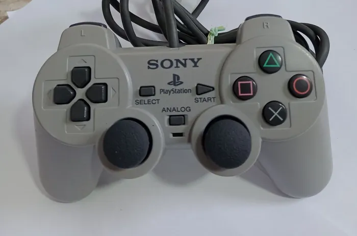 Controle Original Play 1 Clássico Cinza Ps1