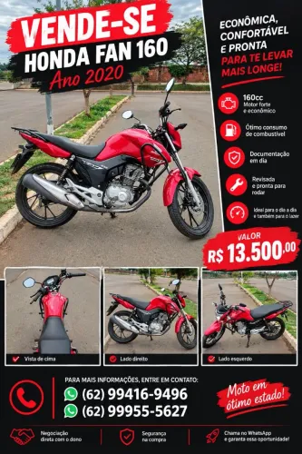 Vende-se honda fan 160