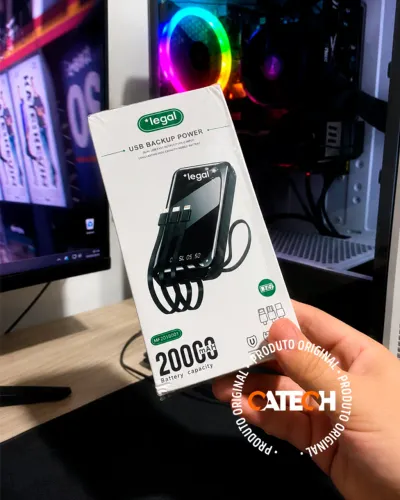 POWERBANK 20.000mah +Legal ?3 a 4 cargas do seu Smartphone!