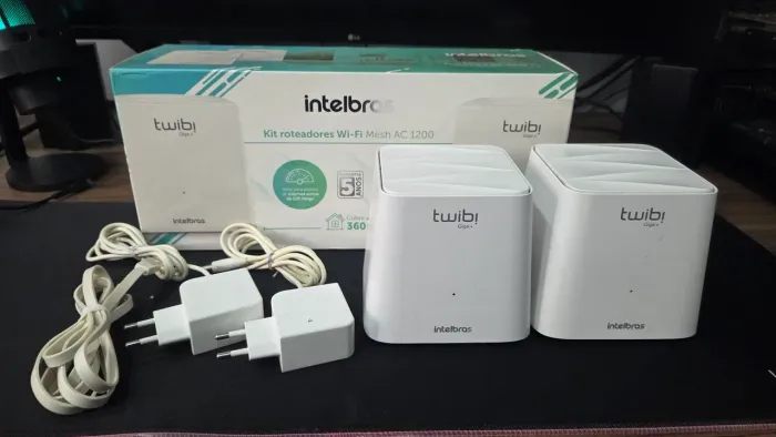 Par de Roteadores Mesh Twibi Giga + da Intelbras