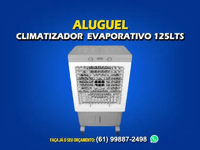 Locação de climatizadores evaporativo 125lts diária