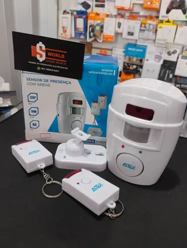 Sensor de presença com sirene 