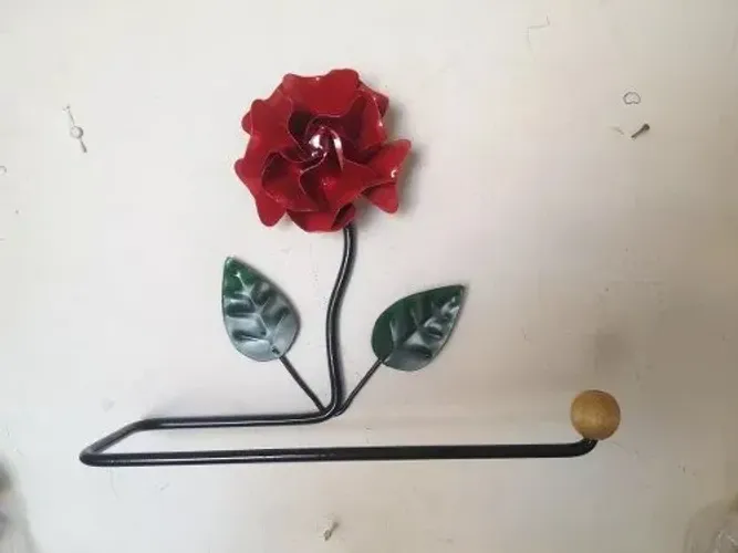 Porta papel toalha em ferro com 25cm