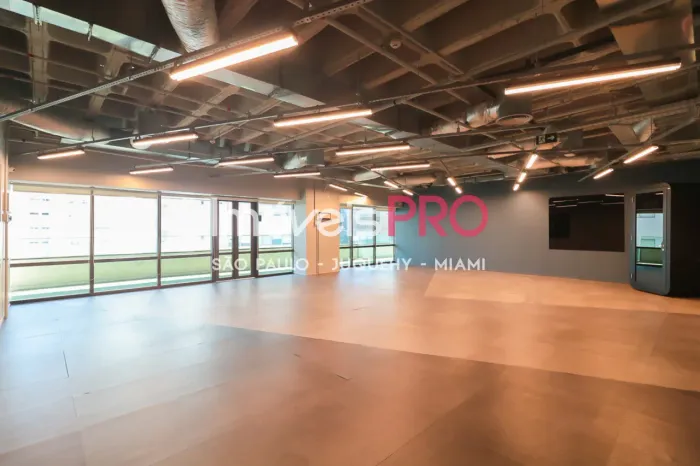 Laje comercial disponível para locação: layout pronto com 1.507m² no Vila Olímpia Corporat