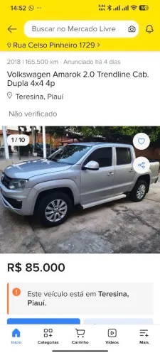 Volkswagen Amarok Cd2.0 16v/s Cd2.0 16V TDI 4X4 DIE 2018