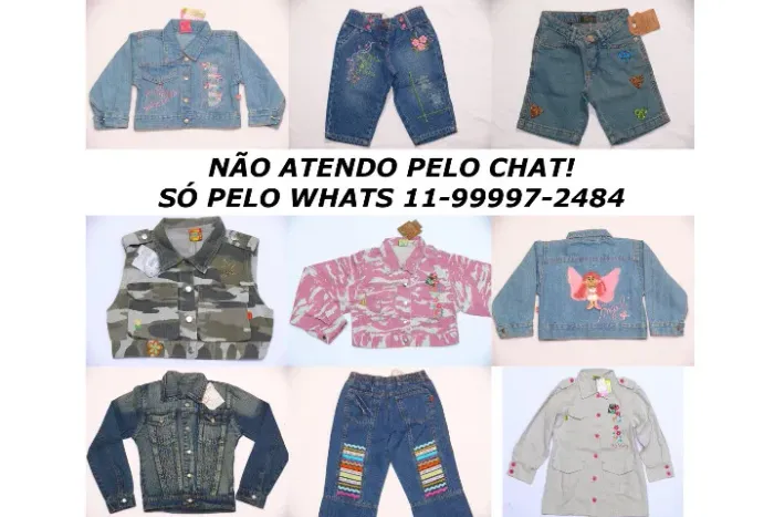 127 peças infantis NOVAS para revenda