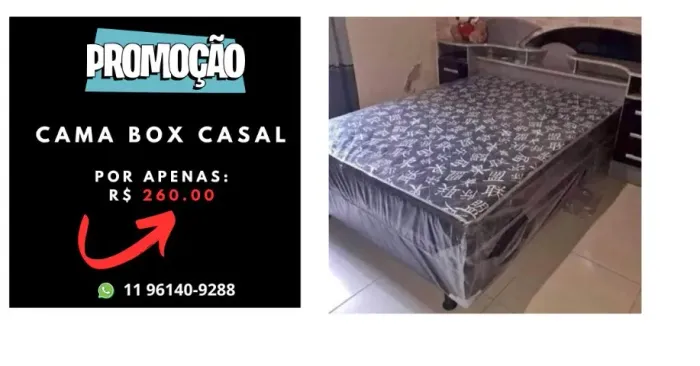 cama box casal (promoção)