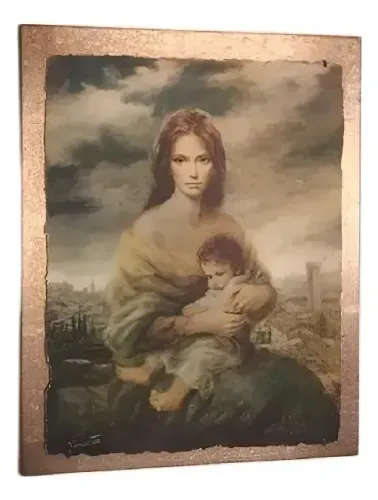 Quadro De Vinciata - 'Jovem Mãe Da Toscana - assinado pelo Artista